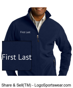 EFSC Men's Warmup Jacket with with Personalized Name Design Zoom
